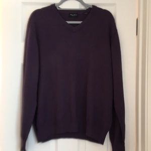 Mens Linea Rosso Purple wool sweater
